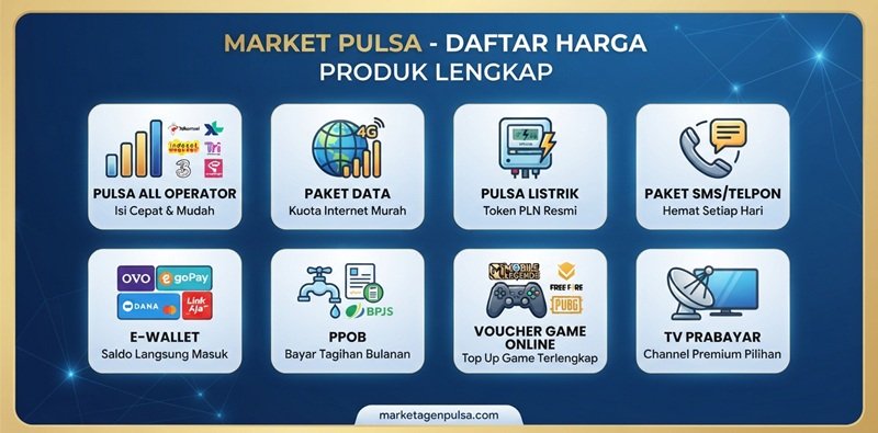 daftar harga agen pulsa market pulsa murah